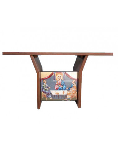 Altar Madera Pintado A Mano Frontal