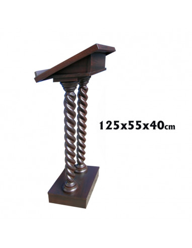 Atril Madera 2 Columnas Color Madera...