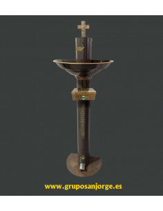 Pila Agua Bendita Con Pie Y...