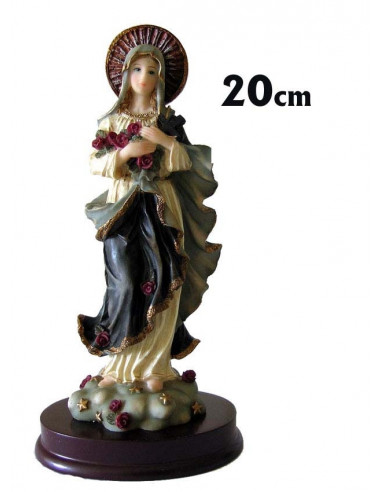 Santa Teresita Marmolina Con Peana 20Cm