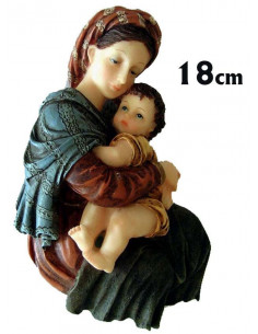 Virgen Con Niño Marmolina...
