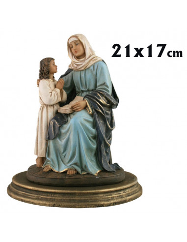 Santa Ana Sentada Con La Virgen Niña...