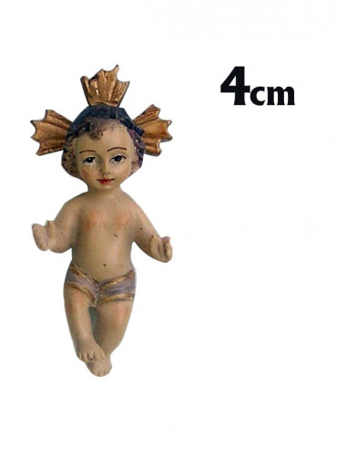Niño Jesús Res 4Cm Con Aureola