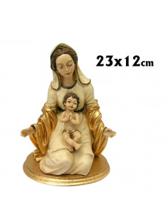 Virgen Arrodillada Con Niño...