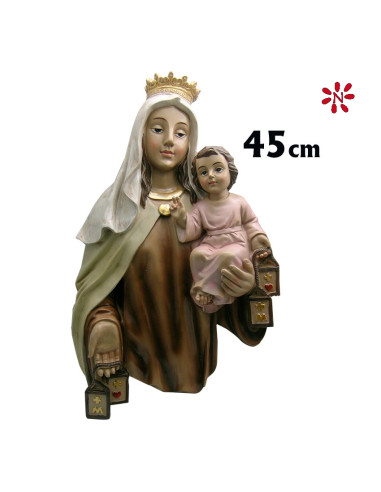 Virgen Carmen Con Niño Res 45Cm Para...