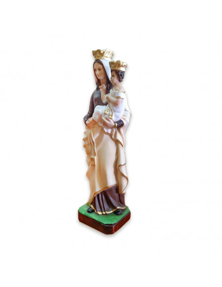 Virgen Carmen Res 40cm Decorada