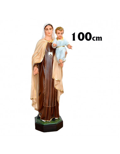 Virgen Carmen Res 60cm Decorada