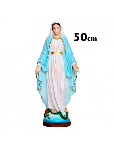 Virgen Milagrosa Res 50Cm Decorada...