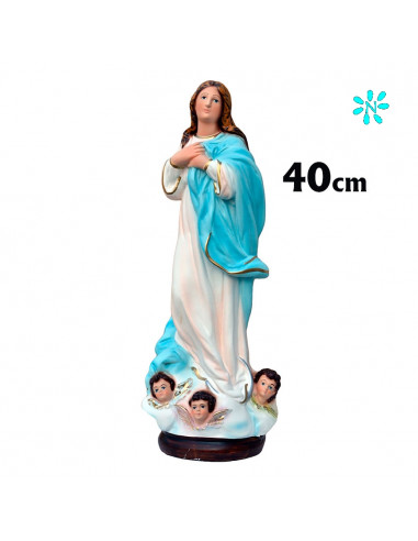 Virgen Purisima Res 40Cm Decorada