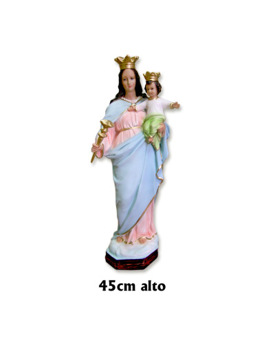 Virgen Auxiliadora Res 45Cm Decorada