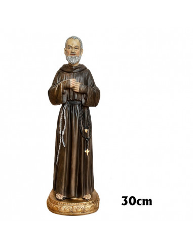 San Padre Pio Res 30Cm Base Redonda...
