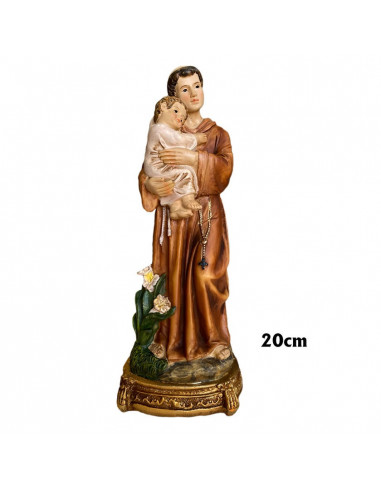 San Padre Pio Res 30cm Base Redonda Dorada P1