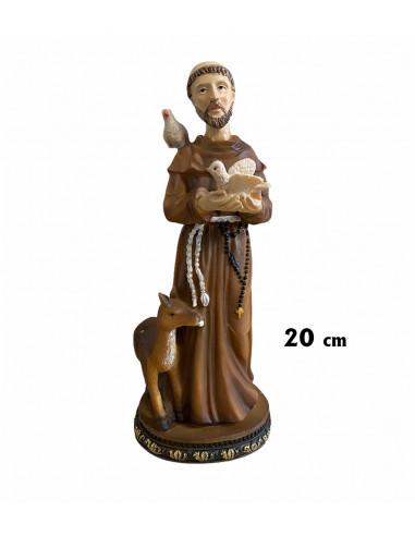 San Antonio Res 20cm Base Redonda Con Flores P18