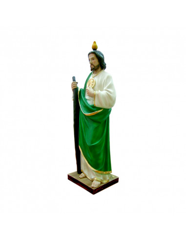 San Judas Res 30cm Decorado Llama Grande