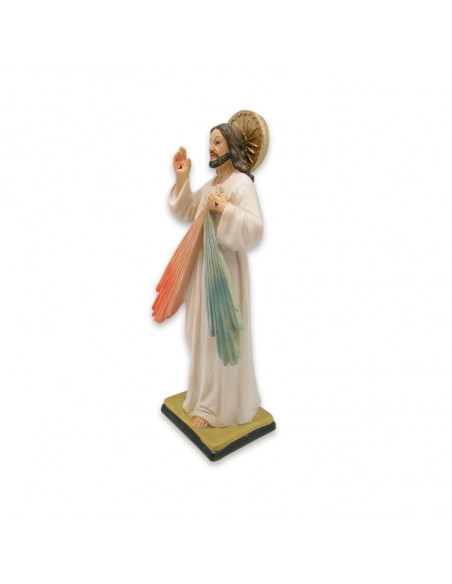 Jesús Misericordioso Res 20cm Base P58