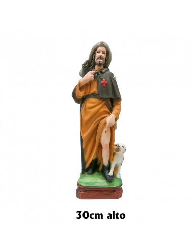 Virgen De Fatima Res 27cm Envejecida Floral Azul