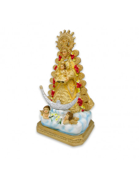 Virgen Del Rocio Res 25cm Base P60 Y P61