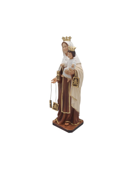 Virgen Carmen Res 30Cm Decorada Hueca