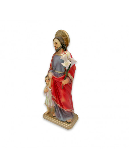 San Jose Con Niño Jesus De Pie Res 20cm Base P61
