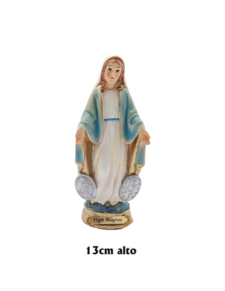 Virgen Milagrosa Res 13Cm Pj14 Base Redonda Dorada Con Nombre