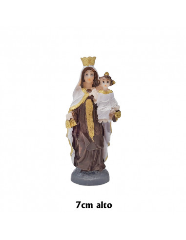 Virgen Carmen Res 30Cm Decorada Hueca