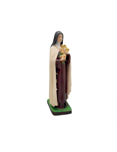 Santa Teresa De Lisieux Res 30Cm Decorada Hueca