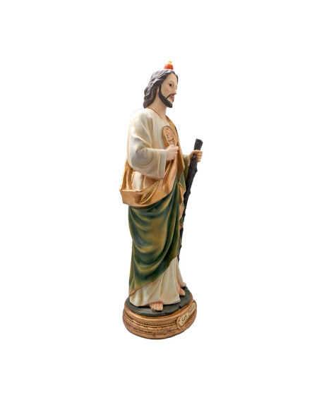 San Judas Res 40Cm Pj12 Base Redonda Dorada Con Nombre