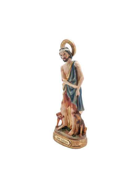 San Lazaro Res 20Cm Pj8 Base Redonda Dorada Con Nombre