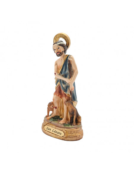 San Lazaro Res 13Cm Pj3 Base Redonda Dorada Con Nombre