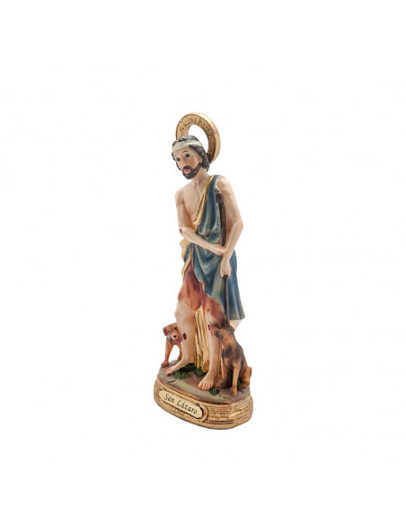 San Lazaro Res 13Cm Pj3 Base Redonda Dorada Con Nombre