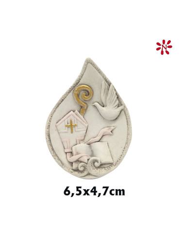 Placa Confirmacion 6. 5X4. 7Cm Tipo Hoja