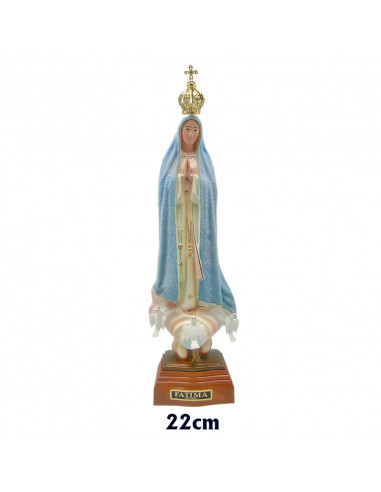 Virgen Fatima 25cm Higrometro Cambia...