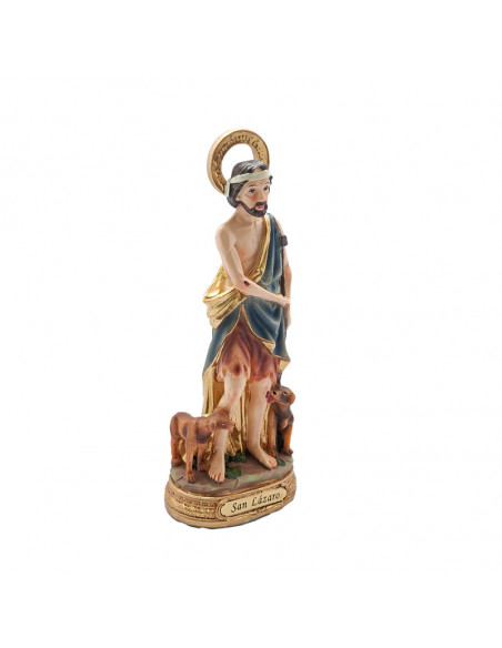 San Lazaro Res 20Cm Pj8 Base Redonda Dorada Con Nombre