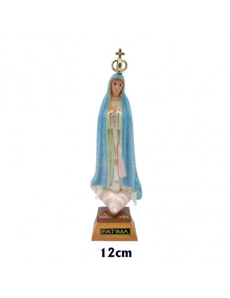 Virgen Fatima 30Cm Higrometro Cambia Color Del Manto Con El Tiempo