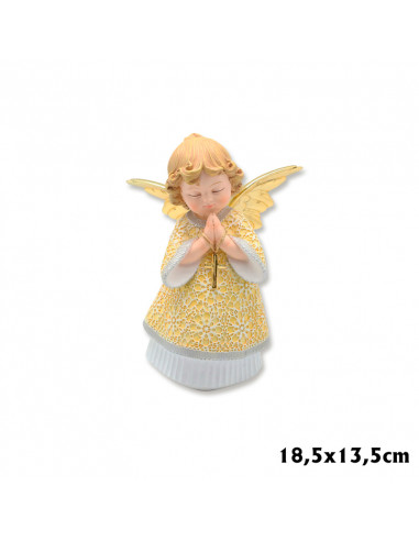 Angel Res Manos Con Cruz 18. 5Cm Pp...