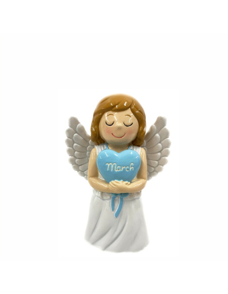 Angel Mes Enero Con Corazon Infantil