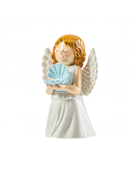 Angel Bautismo Rosa 9Cm Infantil