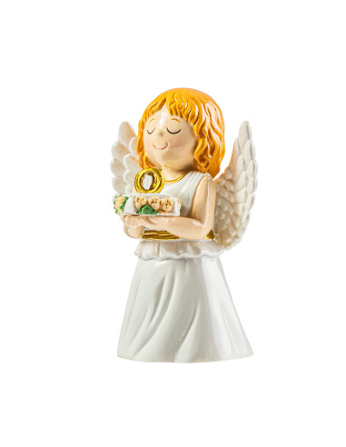 Angel Del Matrimonio Anillos Dorados...