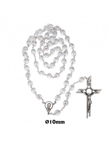 Rosario Cristal Tallado 10mm...