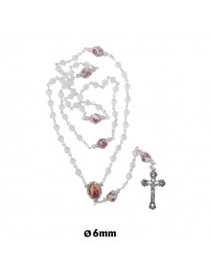 Rosario Cristal Tallado 6mm...
