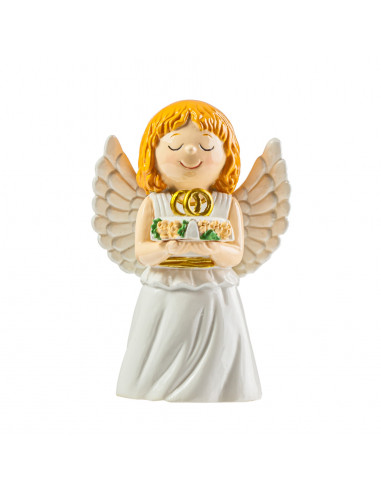 Angel Del Matrimonio Anillos Dorados...