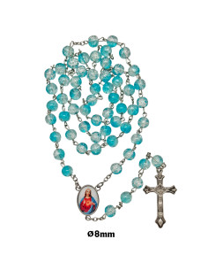 Rosario Cristal Liso 8Mm...