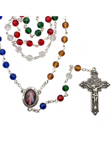 Rosario Cristal Tallado 6Mm Misionero