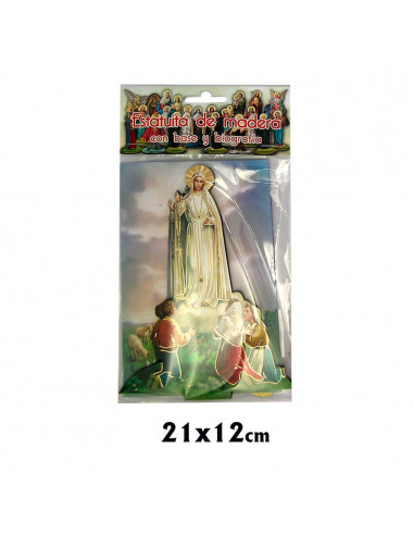 Virgen Pilar 12cm Pie Alabastro Blanco