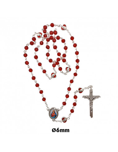 Rosario Cristal Liso 8mm Divina...