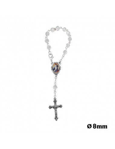 Virgen Pilar 10Cm Pie Alabastro Marron