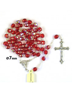 Rosario Cristal Tallado 7Mm...