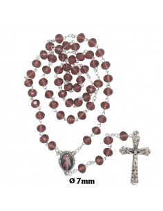 Rosario Cristal Liso 8Mm...