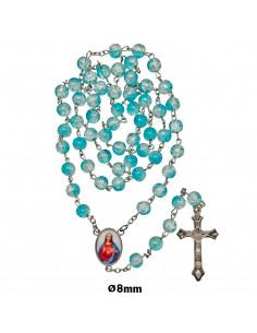 Rosario Cristal Liso 8Mm...