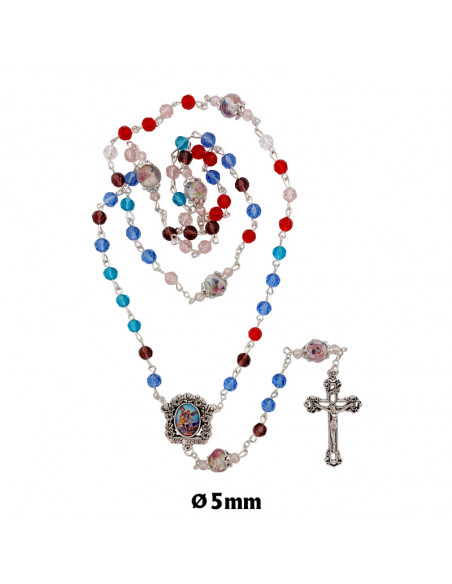 Rosario Cristal Tallado 6Mm Misionero